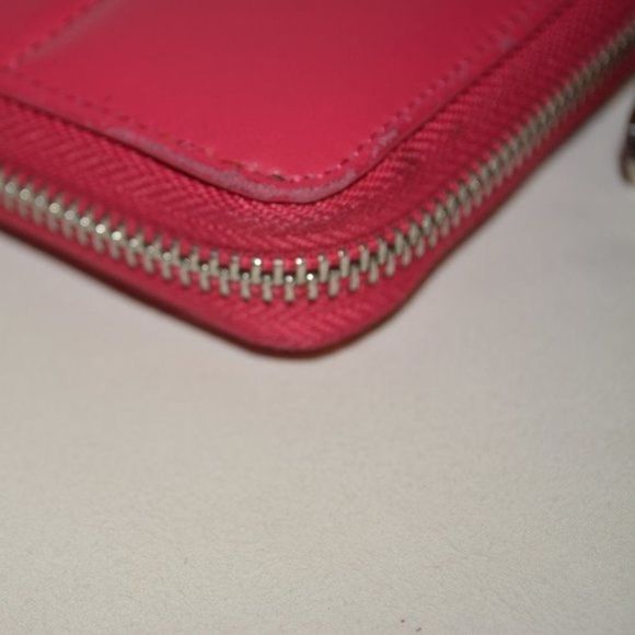 Longchamp Pink Leather Zip Around Wallet – Classic Organizer - Picture 4 of 16